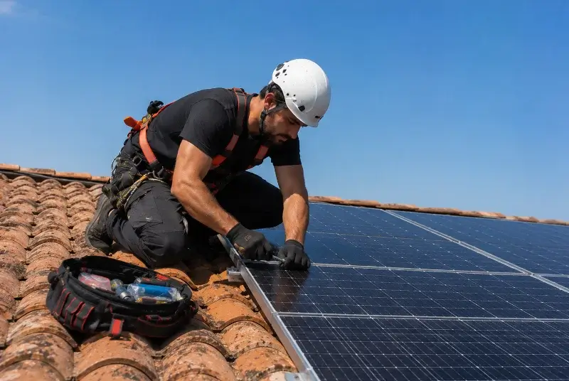 Maintenance et monitoring de panneaux solaires aux Essards